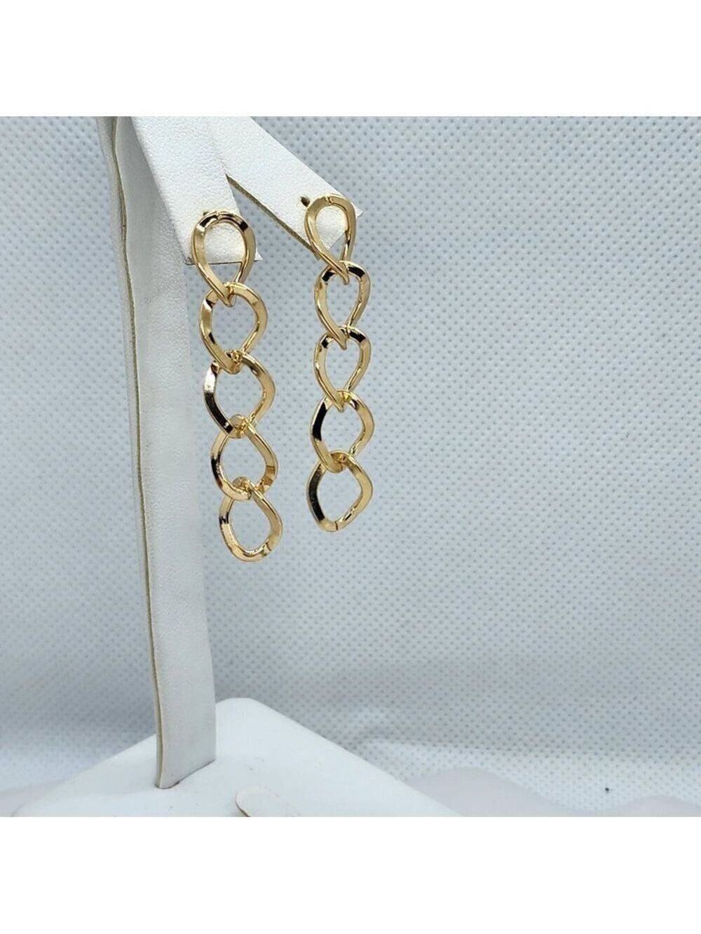 Brand New Brazilian 18k Gold Filled 5 link earrings